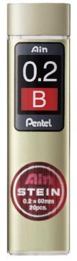 Pentel irónbél AIN Stein B 0,2 mm, 20 szál/tubus